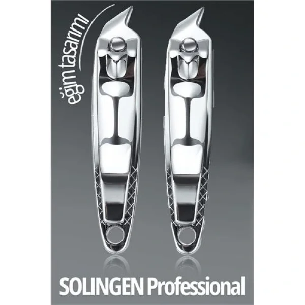 Turk Eğimli Tırnak Makası 2 li Set Solingen Profesyonel