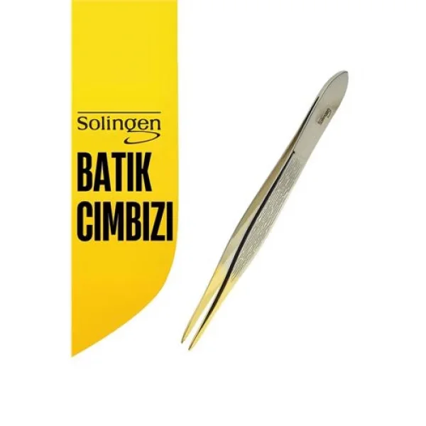 Turk İnce Uçlu Batık Cımbızı - Şık ve Hassas Kaş Şekillendirme Solingen Professional