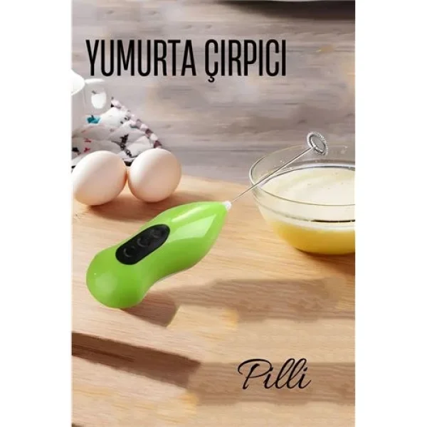 Turk Pilli Yumurta Çırpıcı Mini Pilli Mixer Çırpıcı