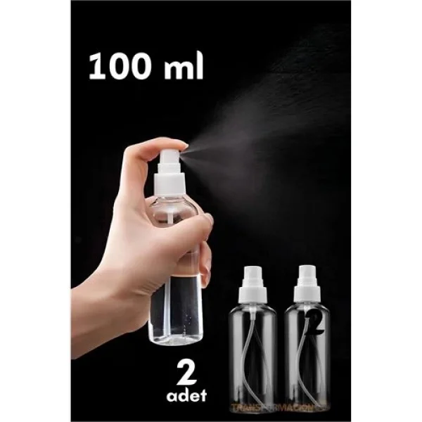 Turk Püskürtücü Boş Sprey Şişe 100 Ml 2 ADET