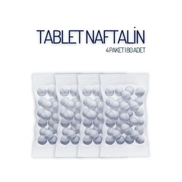 Turk Tablet Naftalin Güve Topu Naftalin 80 Adet 718