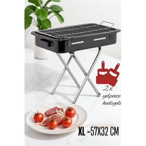 Turk Xl Emaye Mangal Katlanır Ayaklı 57 x 32 cm 720535