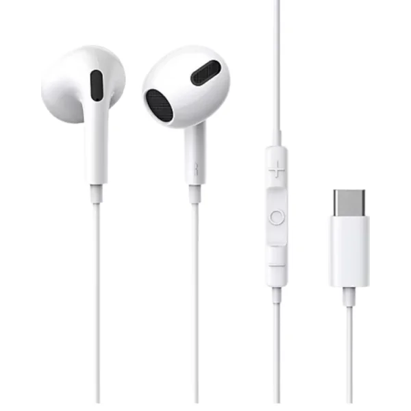 Type C Kablolu Mikrofonlu Kulaklık Mega Bass Özellikli