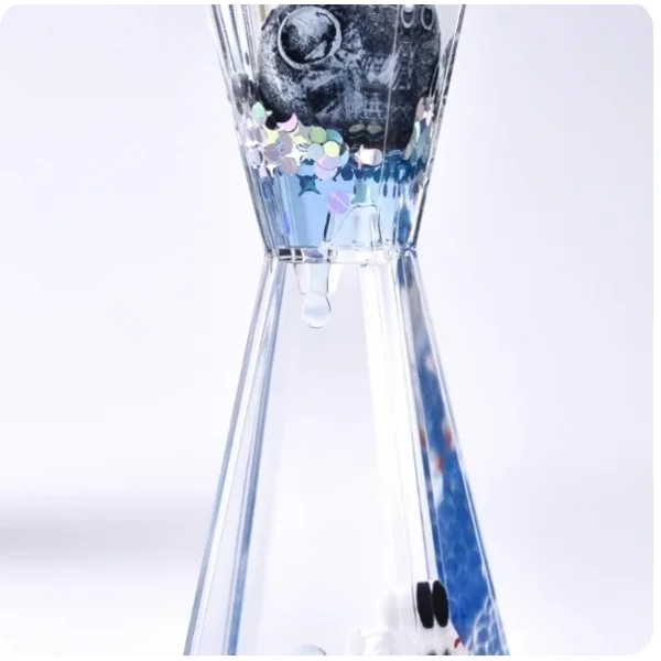 Uzay Temalı Dökülen Yağ Kum Saati