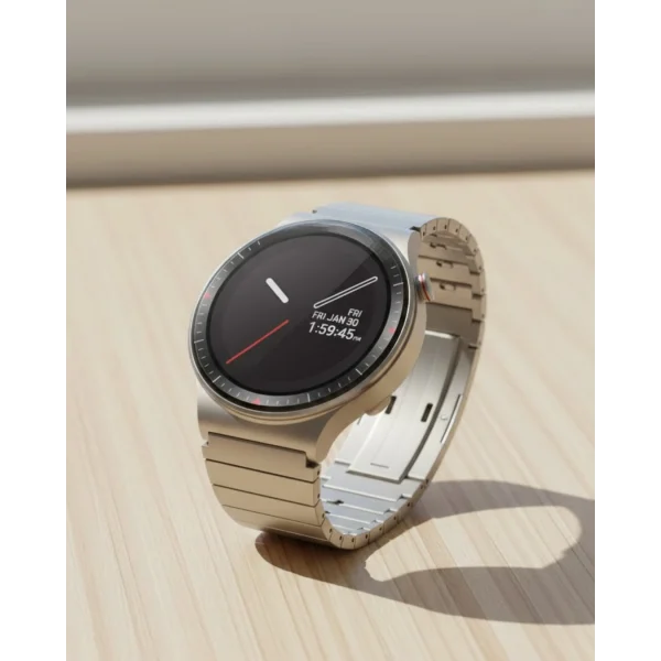 Uzun Pil Ömürlü AMOLED Akıllı Saat Torch Işıklı