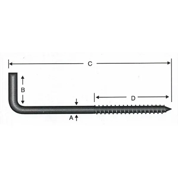 Vidalı Korniş Çivi No:6 - 4x60 - 100 Adet