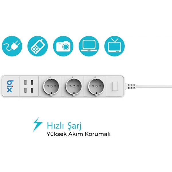 Vtn Bp-01 Wifi Yüksek Akım Korumalı Hızlı Şarj Özellikli Akıllı Priz