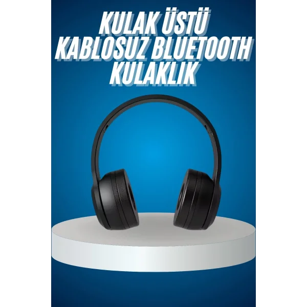 Wireless 5.0 Bluetooth Kablosuz Kulaklık ANC Özellikli Kulak Üstü Ayarlanabilir