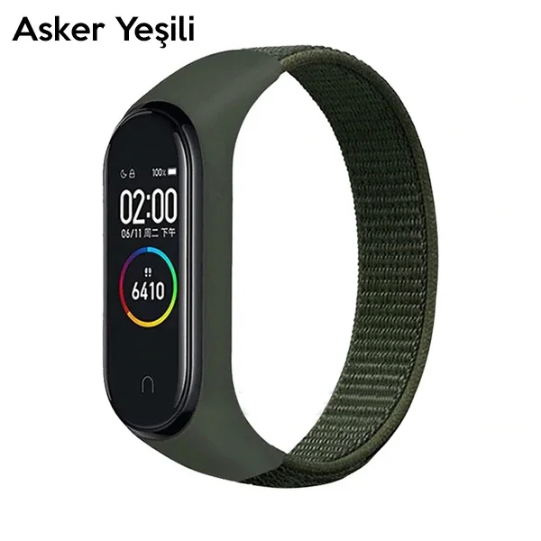 Xiaomi Mi Band 5-4-3  Nylon Kayış Kordon-(5775)