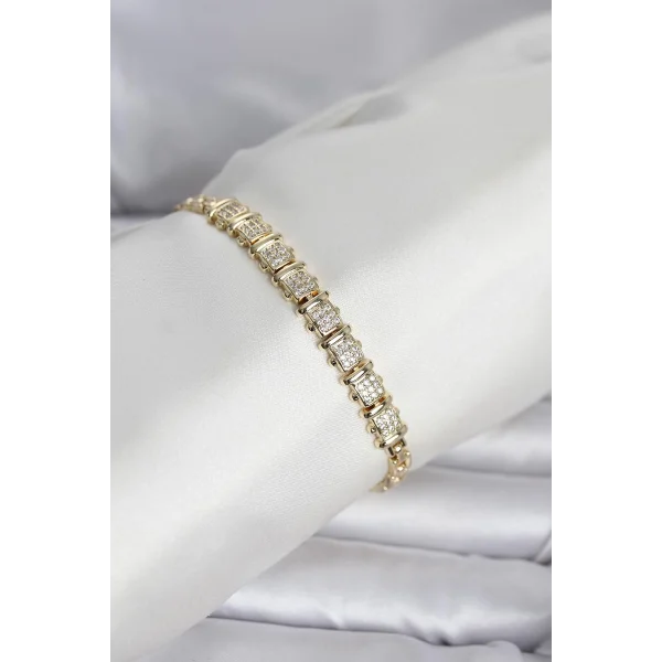 Xuping Model Zirkon Taşlı Gold Renk Kadın Bileklik