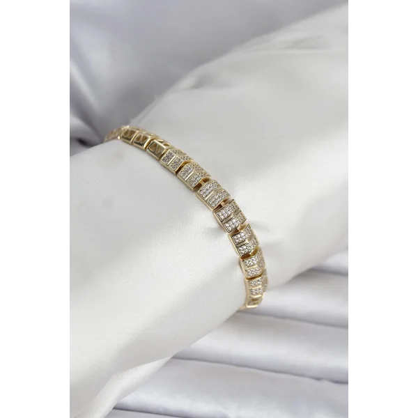 Xuping Zirkon Taşlı Gold Renk Kadın Bileklik