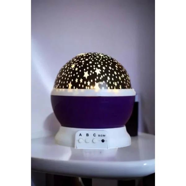 Yıldızlı Gökyüzü Projeksiyon Gece Lambası Hareketli Işık Şovu