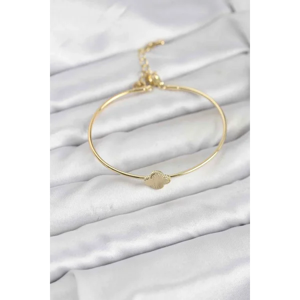 Yonca Model Gold Renk Kadın Bileklik