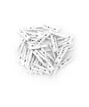 100lü Beyaz Ahşap Mandal 2.5cm (10lu Paket-1000 Adet)
