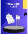 120 Watt Hızlı Şarj Adaptörü Samsung S20 S21 S22 S23 Uyumlu