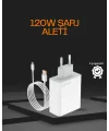 120 Watt Type C Şarj Başlığı Poco X3 X4 X5 Pro Uyumlu