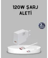 120W Süper Hızlı Şarj Adaptörü – Type-C Kablo Dahil Yüksek Voltaj Korumalı