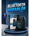 15W Güçlü Ses Çıkışlı Bluetooth Hoparlör FM Radyo ve Mikrofon Destekli