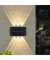 2li Solar Duvar Aydınlatması 6 Ledli Gün Işığı