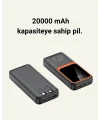 20.000 mAh Powerbank – 22.5W Hızlı Şarj Çok Kablolu Dijital Göstergeli