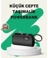 2000mAh Mini Powerbank Dahili Konektörlü PD 20W