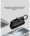 2000mAh Mini Powerbank Dahili Konektörlü PD 20W