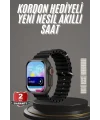 2025 Model Akıllı Saat Çift Kordon Ios Ve Android Arama Cevaplama Sesli Asistan