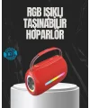 20W Güçlü Ses Çift Sürücülü RGB LED Işıklı Bluetooth 5.3 Hoparlör