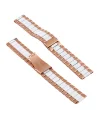 22MM Gear S3 Watch 4 -GT2 GT2E 46MM KayışKordon Seramik Paslanmaz Çelik-(5775)