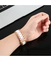 22MM Gear S3 Watch 4 -GT2 GT2E 46MM KayışKordon Seramik Paslanmaz Çelik-(5775)