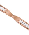 22MM Gear S3 Watch 4 -GT2 GT2E 46MM KayışKordon Seramik Paslanmaz Çelik-(5775)