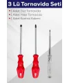 3lü Tornavida Seti (düz Tornavida + Yıldız Tornavida + Kontrol Kalemi)