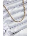 316L Çelik Gold Renk 60 cm Burgu Model Kadın Kolye
