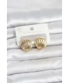 316L Çelik Gold Renk Deniz Kabuğu Model Kadın Küpe