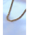 316L Çelik Gold Renk Kral Zincir Model Erkek Kolye