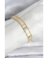 316L Çelik Gold Renk Labirent Model Kadın Bileklik