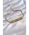 316L Çelik Gold Renk Oval Figürlü Bileklik