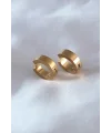 316L Çelik Gold Renk Sıkıştırmalı Erkek Küpe