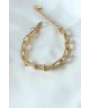 316L Çelik Gold Renk Tifany Model Kadın Bileklik