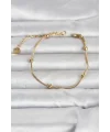 316L Çelik Gold Renk Top Zincirli Kadın Bileklik