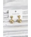 316L Çelik Gold Renk Vintage Model Kadın Küpe