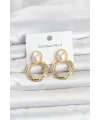 316L Çelik Gold Renk Vintage Model Kadın Küpe