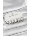316L Çelik Gümüş Renk 6lı Set Kalp Form Kadın Küpe