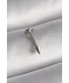 316L Çelik Gümüş Renk Çivi Model Piercing