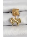 316L Çelik Sallantılı Fiyonk Model Gold Renk Nomination Charm