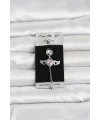 316L Cerrahi Çelik Kanatlı Kalp Model Göbek Piercing