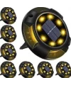 4lü Solar Panelli Kazıklı Zemin Solar Ledi 8+4 Led Gün Işığı
