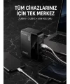 4 Portlu GaN Masaüstü Hızlı Şarj İstasyonu