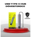 4K HDMI Çıkışlı Gigabit Ethernetli USB‑C Çoklu Port Hub