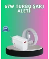 67 Watt Güçlü Turbo Şarj Aleti Samsung Note 10 Note 20 Uyumlu